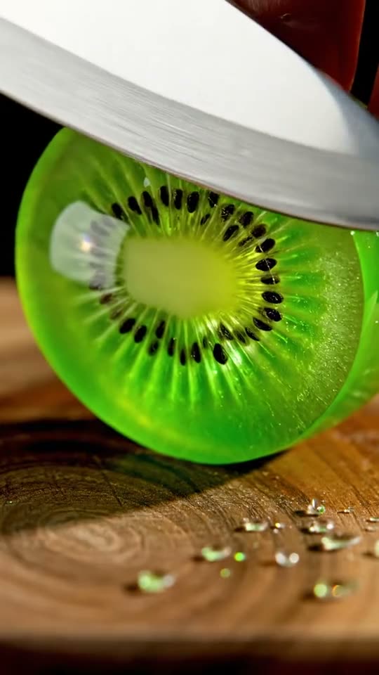 ASMR: glass fruit — Veo 3.1